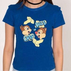 RARE 90s VINTAGE - Chip ‘n Dale - Stage 28 royal blue tee - XS